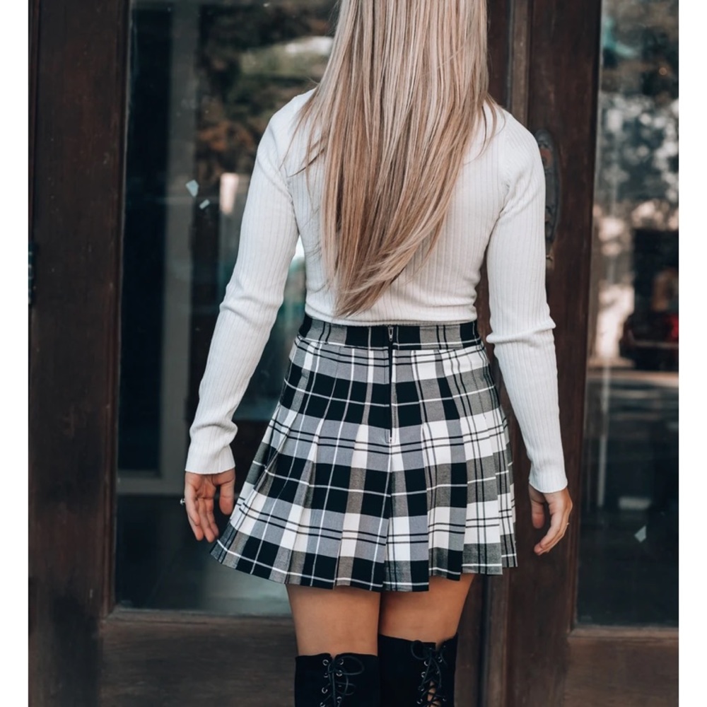 Pleated Mini Skirt